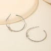 1 Piece Ig Style Simple Style C Shape Alloy Earrings