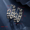 1 Pair Xuping Simple Style Geometric Plating Copper Alloy 18k Gold Plated White Gold Plated Hoop Earrings