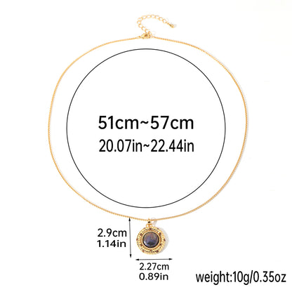 Ig Style Elegant Round Colorful Flower Copper Handmade Plating Inlay Freshwater Pearl Zircon 18k Gold Plated Pendant Necklace