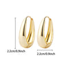 1 Pair Ig Style Simple Style Circle Water Droplets Pearl Plating Inlay Copper Zircon 18k Gold Plated Earrings