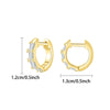 1 Pair Ig Style Simple Style Circle Water Droplets Pearl Plating Inlay Copper Zircon 18k Gold Plated Earrings