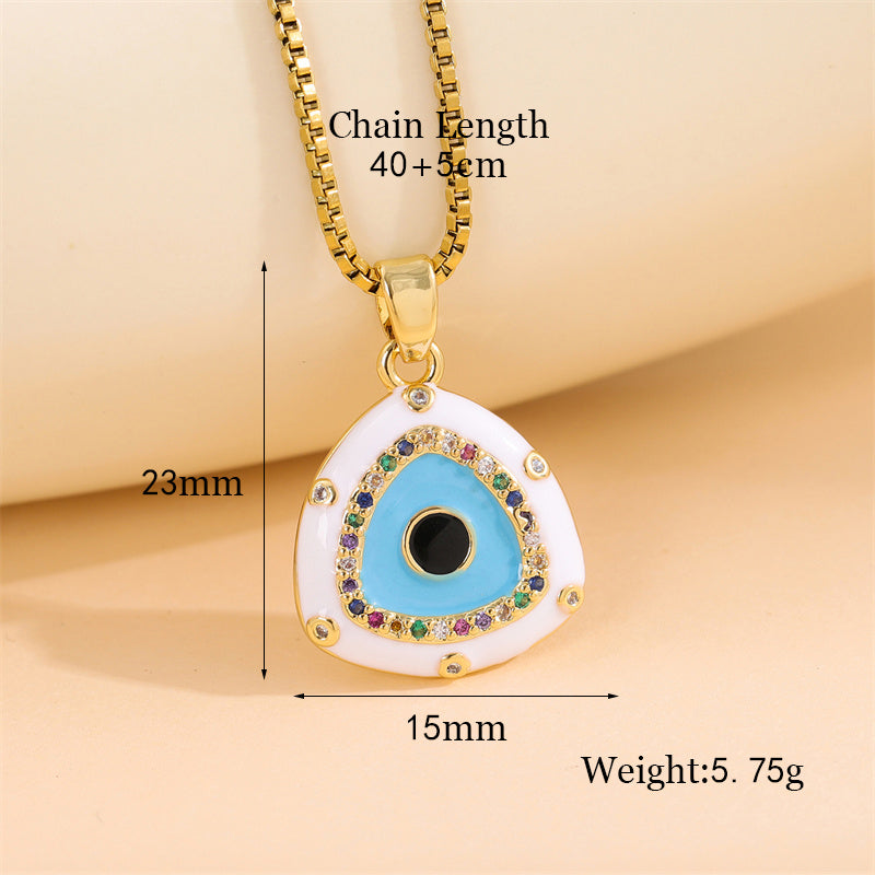 Elegant Simple Style Streetwear Heart Shape Flower Butterfly Stainless Steel Titanium Steel Plating Inlay Zircon 18k Gold Plated Pendant Necklace