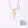 Ig Style Elegant Simple Style Key Copper Plating Inlay Zircon Gold Plated Necklace