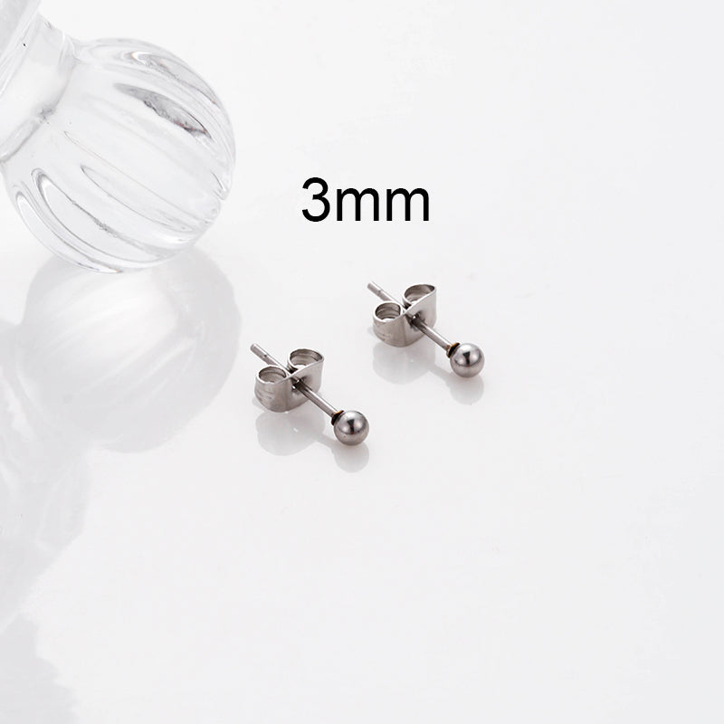 1 Pair Simple Style Geometric Metal Plating Ear Studs