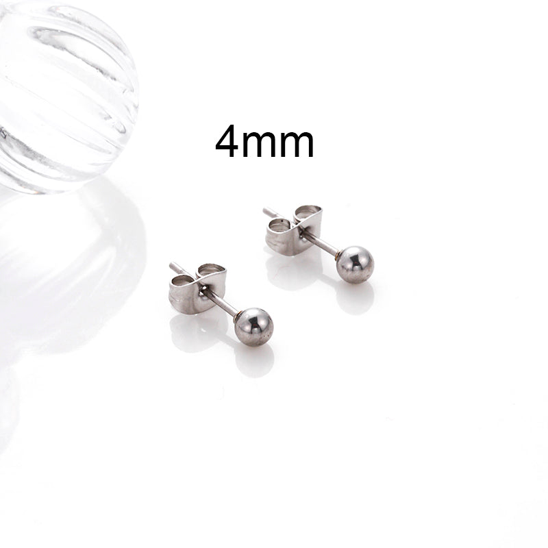 1 Pair Simple Style Geometric Metal Plating Ear Studs