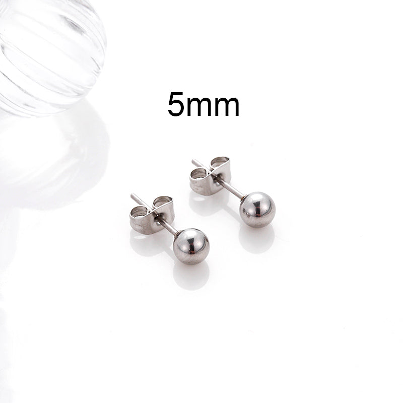 1 Pair Simple Style Geometric Metal Plating Ear Studs