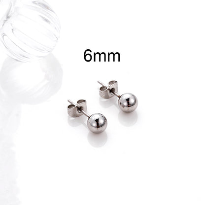 1 Pair Simple Style Geometric Metal Plating Ear Studs