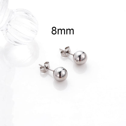 1 Pair Simple Style Geometric Metal Plating Ear Studs