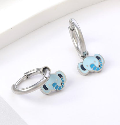 Fashion Animal Stainless Steel Plating Dangling Earrings 1 Pair