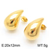 1 Pair Basic Solid Color Titanium Steel Ear Studs