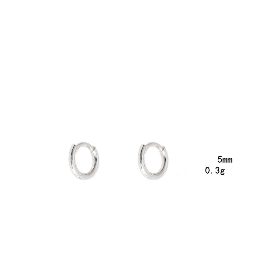 1 Pair Simple Style Round Plating Alloy Earrings