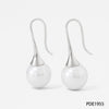 1 Pair Elegant Pearl Plating Stainless Steel Shell Earrings