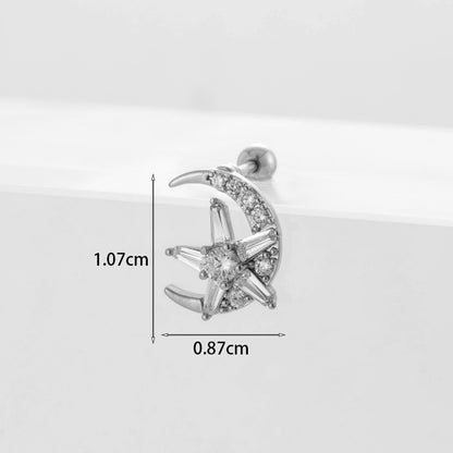 Gooddiy Wholesale Jewelry New Style Thin Rod Stainless Steel Screw Ball Stud Earrings