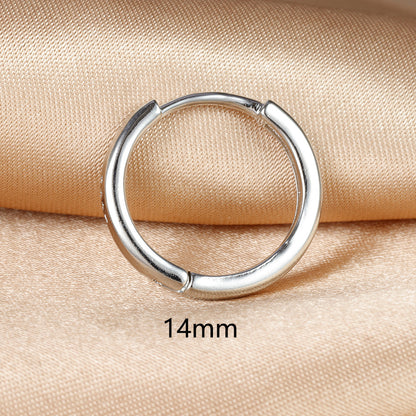 1 Piece Simple Style Circle Plating Copper Earrings