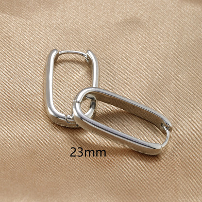 1 Pair Ig Style Simple Style U Shape Plating Copper Earrings