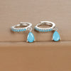 1 Pair Ig Style Shiny Water Droplets Plating Inlay Stainless Steel Zircon Drop Earrings