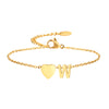 Modern Style Simple Style Classic Style Letter Heart Shape Stainless Steel Plating Gold Plated Bracelets