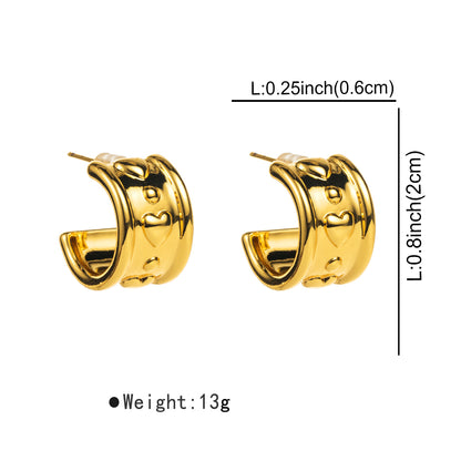 1 Pair Modern Style Simple Style Geometric Copper Ear Studs