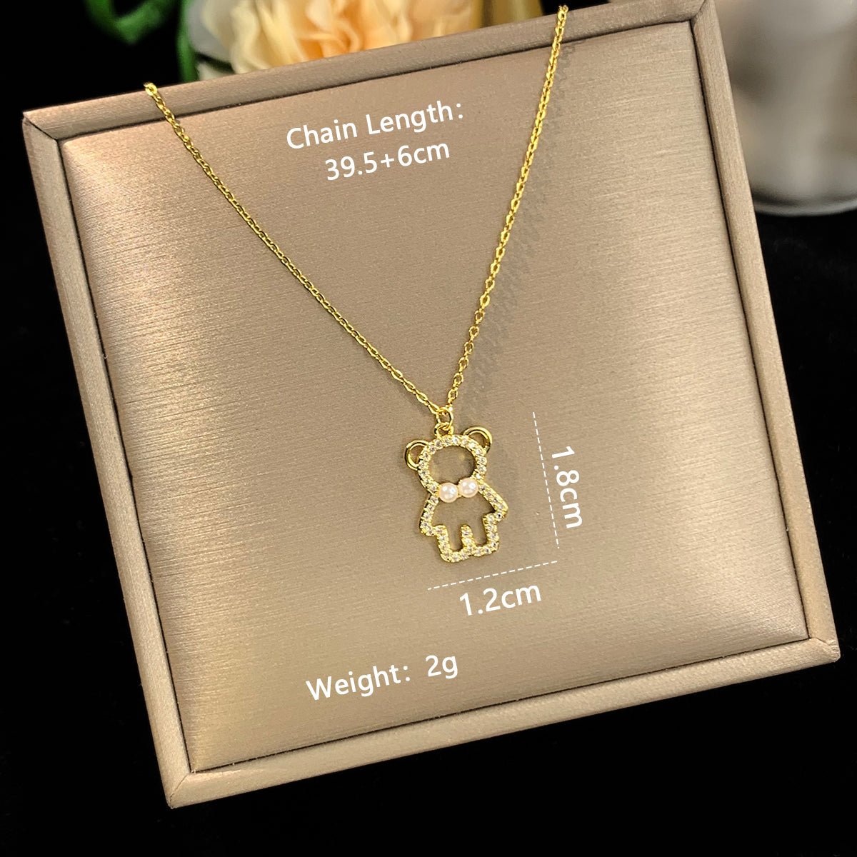 Elegant Letter Moon Stainless Steel Copper Plating Inlay Zircon 14k Gold Plated 18k Gold Plated Silver Plated Pendant Necklace