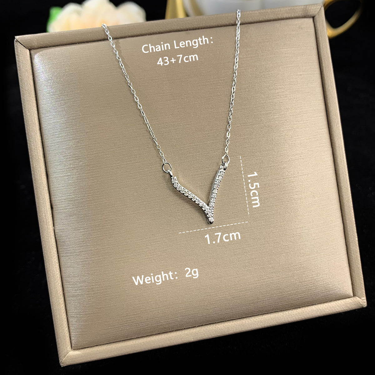 Elegant Letter Moon Stainless Steel Copper Plating Inlay Zircon 14k Gold Plated 18k Gold Plated Silver Plated Pendant Necklace