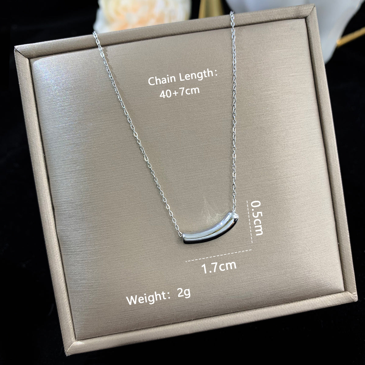 Elegant Letter Moon Stainless Steel Copper Plating Inlay Zircon 14k Gold Plated 18k Gold Plated Silver Plated Pendant Necklace