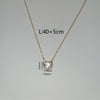 Simple Style Heart Shape Stainless Steel Plating 18k Gold Plated Necklace