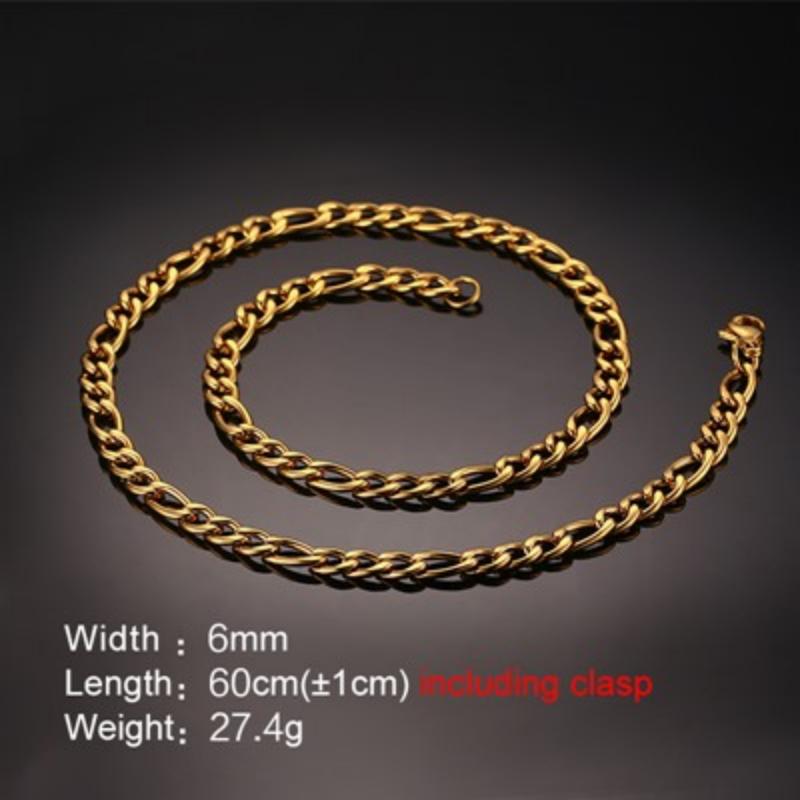 Hip-hop Geometric Stainless Steel Plating Gold Plated Necklace