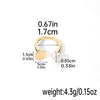 Original Design Simple Style Round Freshwater Pearl Copper Plating Inlay Pearl 18k Gold Plated Silver Plated Open Rings