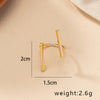 Retro Korean Style Geometric Alloy Plating Women's Open Rings