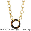 Fashion Round Stainless Steel Titanium Steel Plating Bracelets Necklace