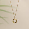 Simple Style Solid Color Sterling Silver Plating Inlay Zircon Gold Plated Necklace