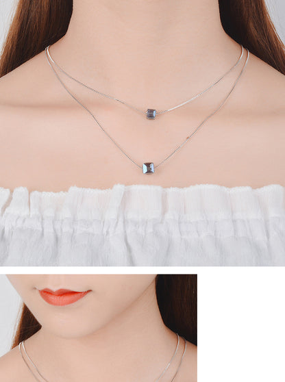 Simple Style Classic Style Solid Color Copper Plating Gold Plated Layered Necklaces