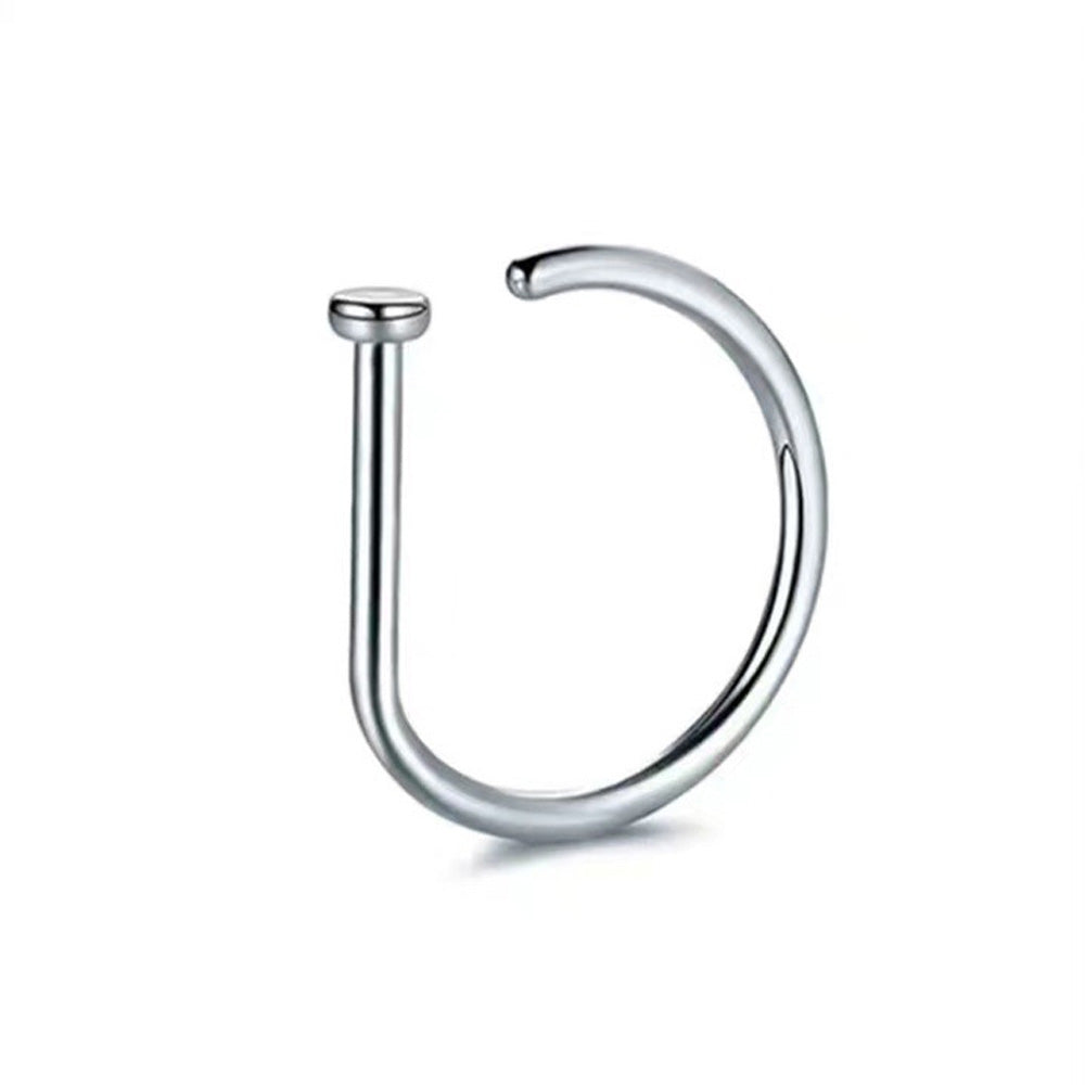 Simple Style Solid Color Stainless Steel 18k Gold Plated Nose Ring In Bulk