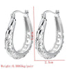 1 Pair Ig Style U Shape Plating Copper White Gold Plated Earrings