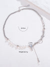 Elegant Original Design Solid Color Artificial Pearl Copper Plating 18k Gold Plated Silver Plated Necklace