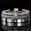 Glam Crown Stainless Steel Plating Inlay Zircon Bangle