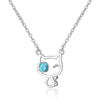 Simple Style Commute Solid Color Copper Inlay Zircon Pendant Necklace