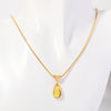 Elegant Simple Style Water Droplets Stainless Steel Plating Inlay Zircon 18k Gold Plated Pendant Necklace