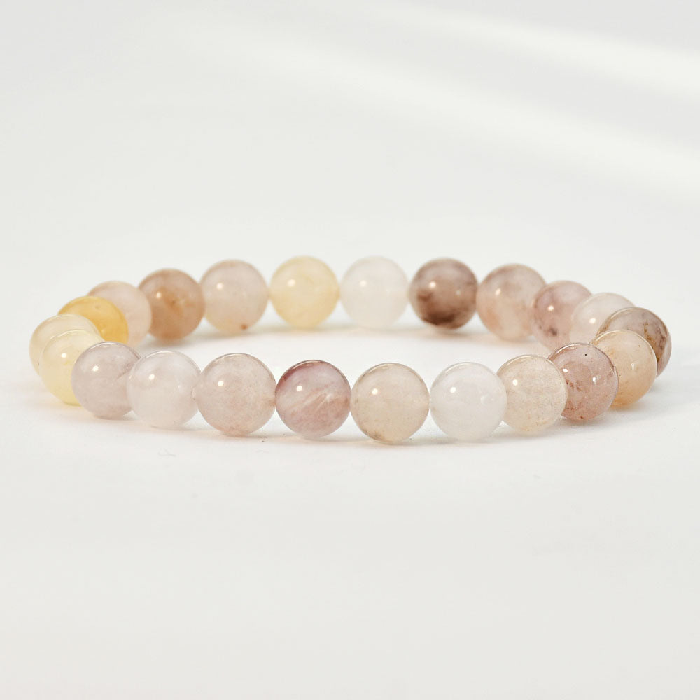 Basic Round Natural Stone Beaded Handmade Bracelets