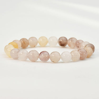 Basic Round Natural Stone Beaded Handmade Bracelets