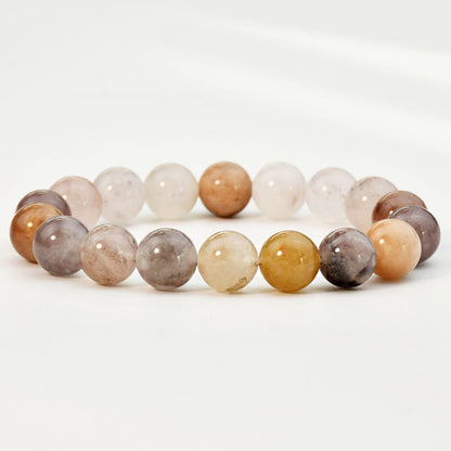 Basic Round Natural Stone Beaded Handmade Bracelets