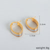 1 Pair Simple Style Geometric Plating Titanium Steel 18k Gold Plated Ear Studs