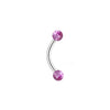 Casual Cute Punk Ball Stainless Steel Arylic White Gold Plated Acrylic Beads Tongue Nail In Bulk