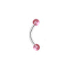 Casual Cute Punk Ball Stainless Steel Arylic White Gold Plated Acrylic Beads Tongue Nail In Bulk