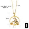 Simple Style Life Tree Copper Plating Inlay Zircon 18k Gold Plated Necklace