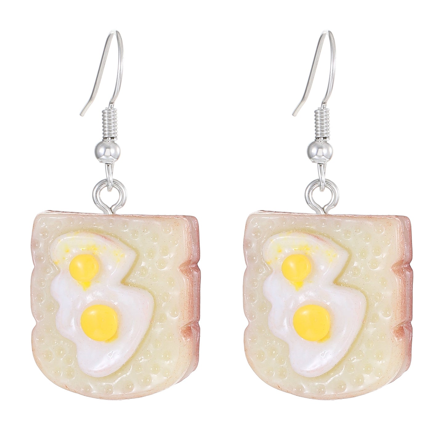 1 Pair Cute Saturday Plastic Resin Drop Earrings