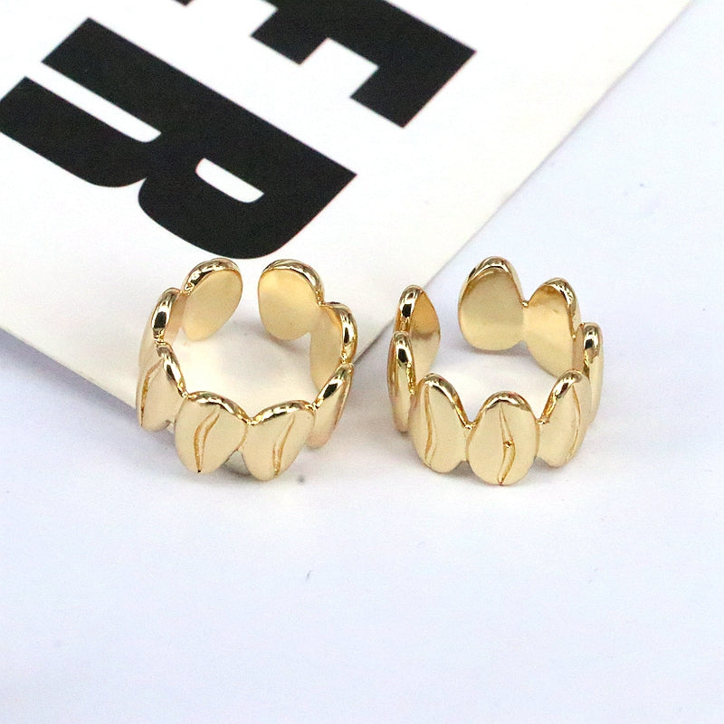 1 Pair Vintage Style Simple Style Leaves Plating Copper Gold Plated Silver Plated Ear Cuffs