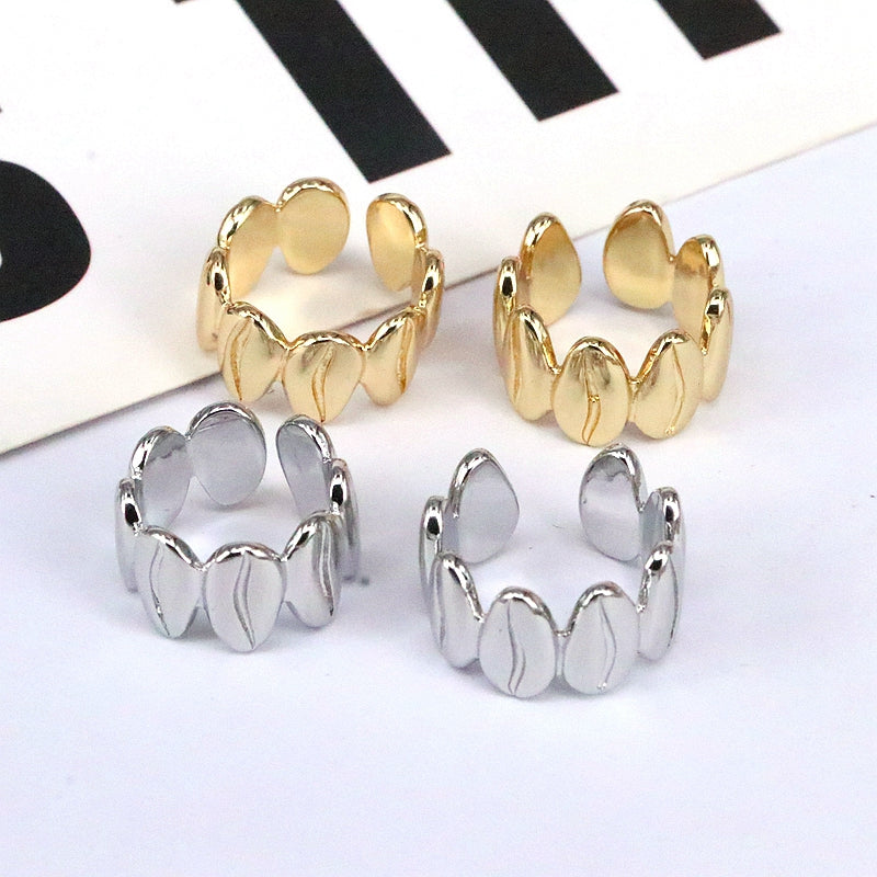 1 Pair Vintage Style Simple Style Leaves Plating Copper Gold Plated Silver Plated Ear Cuffs