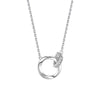 Simple Style Heart Shape Sterling Silver Plating Inlay Zircon Pendant Necklace