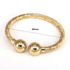 Streetwear Round Copper Plating 18k Gold Plated Bracelets Necklace